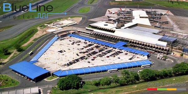 Blueline Digital Technology in Brazil's Salvador Bahía Airport.